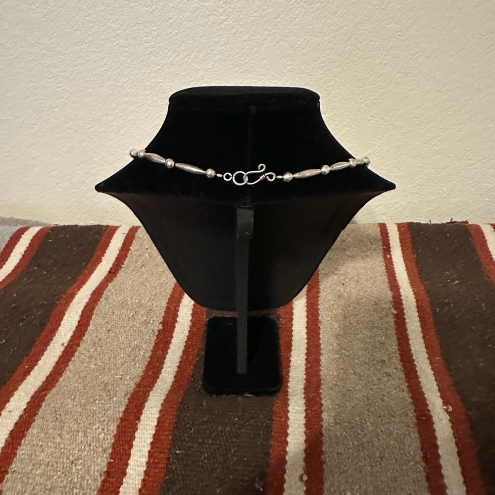 Hand Crafted Turquoise and Sterling Silver Necklace by Unique Earth - Picture 3 of 3